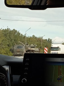 Create meme: convoy, military equipment, car