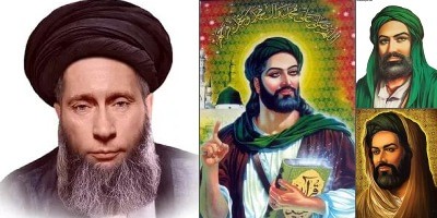 Create meme: Mohammed, ali ibn abu talib, the prophet Muhammad