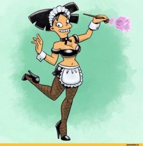 Create meme: maid, amy wong, Amy Wong futurama whore