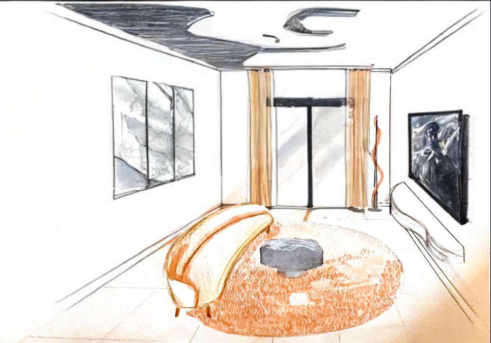 Create meme: interior sketch, drawing interior design, interior design sketch