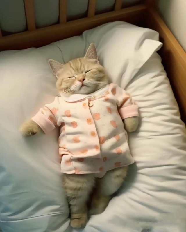 Создать мем: милые котики, котик в кровати, кошечка