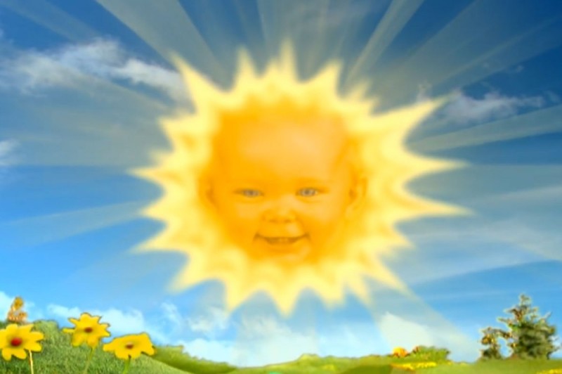 Create meme: Teletubbies , the sun from Teletubbies, the sun