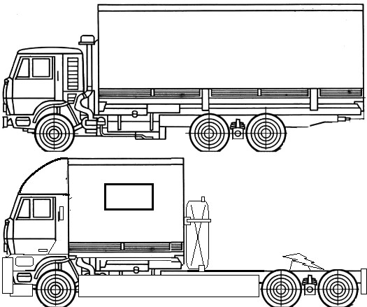 Create meme: kamaz, kamaz chassis, truck drawing