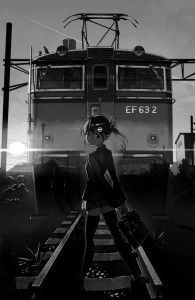 Создать мем: хуманизация поездов, железнодорожные войны аниме, арт поезд