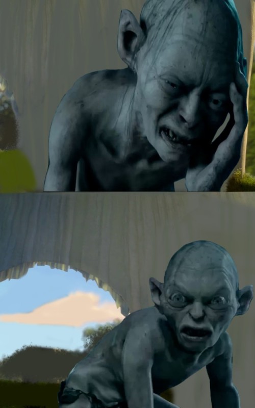 Create meme: golum from Lord of the rings, Gollum from Lord of the rings my precious, Gollum 