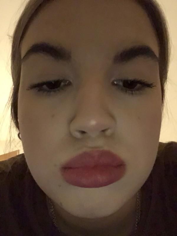 Create meme: lips , plump lips, girl 