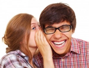 Create meme: happy young couple, people, a kiss on the cheek photo