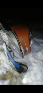 Создать мем: "saab 92" снег в арки аварии, на дороге, парень утопился зимой на машине