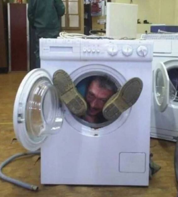 Create meme: Washing machine is a joke, The washing machine is cool, washing machine 