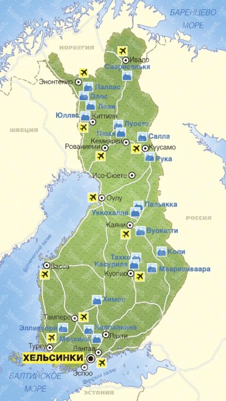 Создать мем: карта финляндии на русском, столица финляндии на карте, географическая карта финляндии