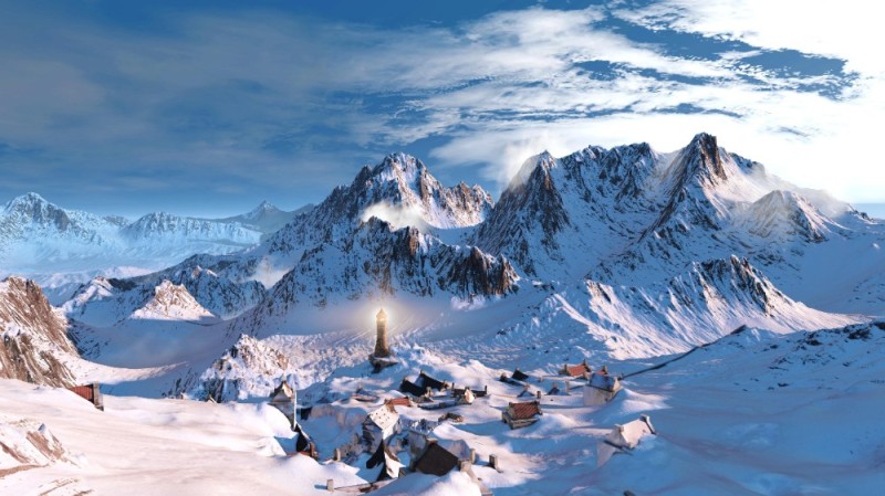 Create meme: snowy mountains, winter mountains, Alps mountains
