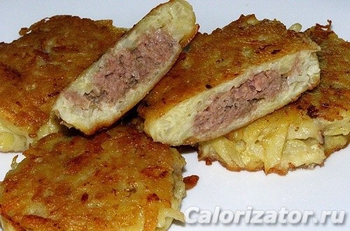 Create meme: belarusian potato pancakes with minced meat, draniki with minced meat, draniki with meat