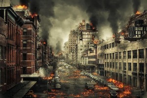 Создать мем: город в огне, аудиокнига выживший, бегущий в лабиринте: испытание огнём
