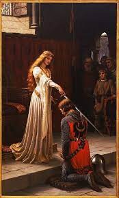 Create meme: Edmund Leighton, Edmund Leighton accolade, Edmund Blair Leighton paintings