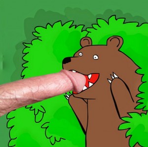 Create meme: slut bear, meme bear, meme bear from the bushes