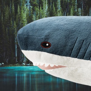 Создать мем: акула блохэй, мягкая игрушка акула 100 см, большая плюшевая акула