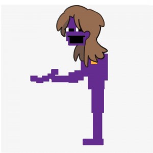 Создать мем: уильям афтон пиксельный, вильям афтон пиксельный, фиолетовый человек пиксельный
