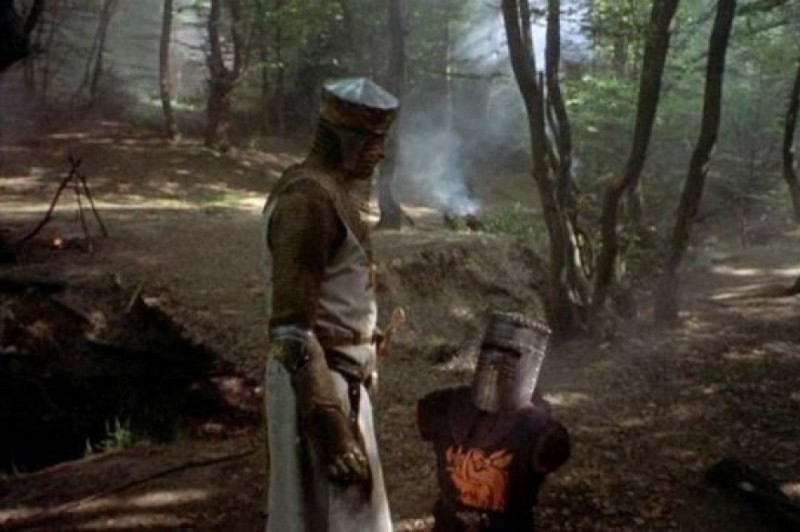 Create meme: Monty Python and the Holy Grail, Monty Python's black knight, monty python