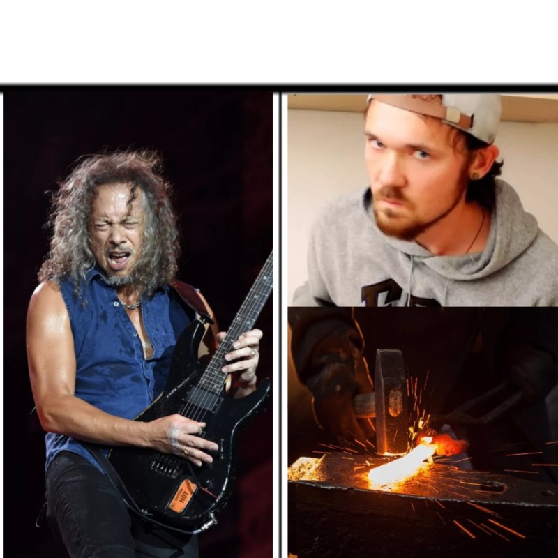 Create meme: Santana Kirk Hammett, Metallica Kirk Hammett, hammett
