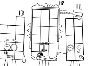 Создать мем: намбер блокс 1-100, numberblocks, рисунок