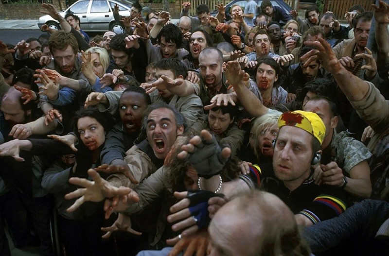 Create meme: zombies , zombie attack, dawn of the dead a crowd of zombies