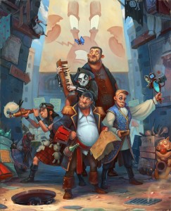 Создать мем: пираты фэнтези арт абордаж, персонажи из игр, фэнтези