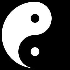 Create meme: symbol of Yin Yang pictures, Wallpaper on smartphone Yin Yang, Yin Yang wallpaper