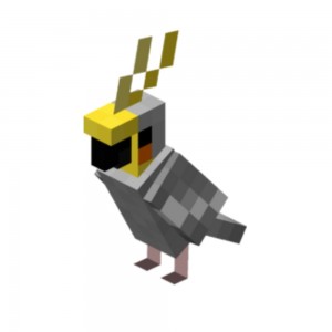 Создать мем: minecraft parrot, попугай из майнкрафт, попугай в майнкрафте