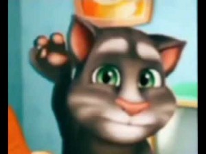 Создать мем: flash video, говорящий том и анжела, talking tom