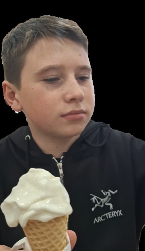 Create meme: boy , people , ice cream 