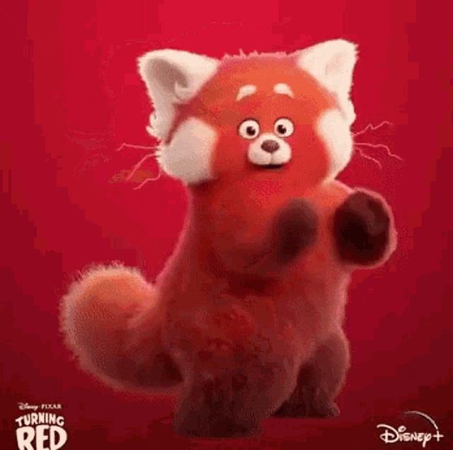 Create meme: I'm Blushing cartoon 2022, I'm Blushing cartoon 2022 poster, red Panda 