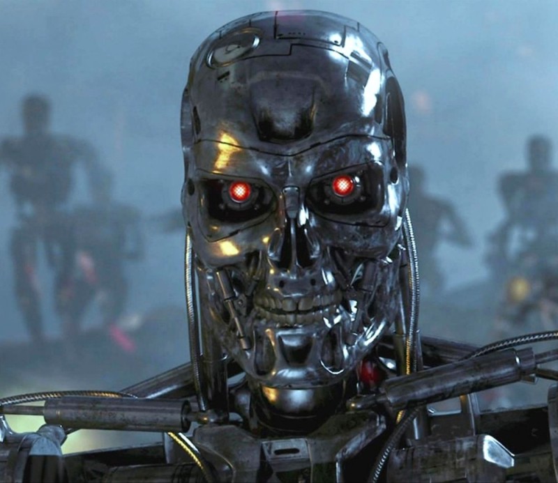 Create meme: cyborg terminator , terminator rise of the machines, robot terminator