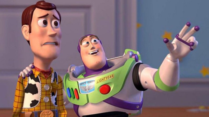 Create meme: buzz Lightyear, toy story 2, Buzz and woody meme