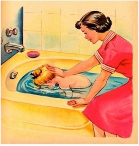 Create meme: mother meme, meme mom and daughter, funny mom in the bath
