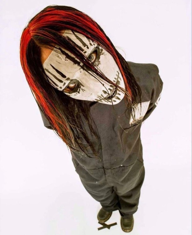 Create meme: Joey Jordison, mask slipknot , joey jordison mask