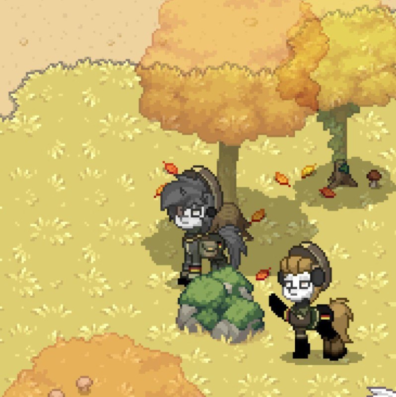 Create meme: pony town, Pony Town autumn, The color of the grass in pony town