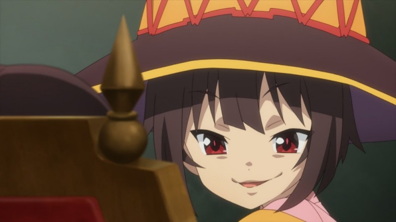 Create meme: megumin konosuba, konosuba crimson legend, megumin konosuba screenshot