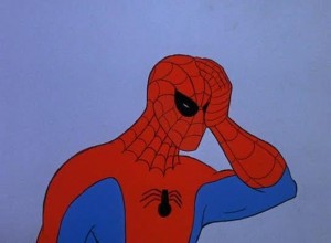 Создать мем: настоящий человек паук 1967, человек паук рукалицо, мем человек паук