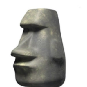 Create meme: Emoji moai, moai stone Emoji