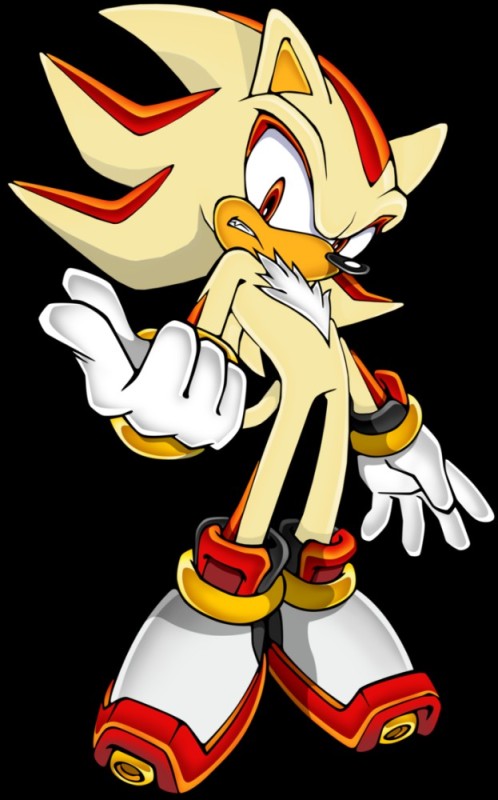 Create meme: super shadow, super sonic and super shadow, hedgehog shadow super shape