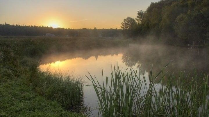 Создать мем: пейзаж, иван саввич никитин утро на берегу озера, пейзаж закат