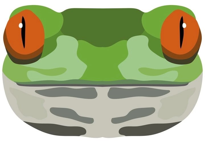 Создать мем: frog vector, клипарт, qurbaga вектор