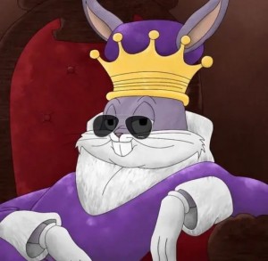 Create meme: 18 years, bugs Bunny king, bugs Bunny
