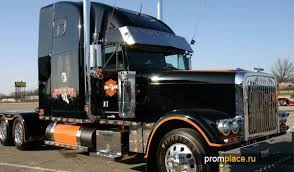 Создать мем: грузовик петербилт, peterbilt 379 черный, грузовик peterbilt