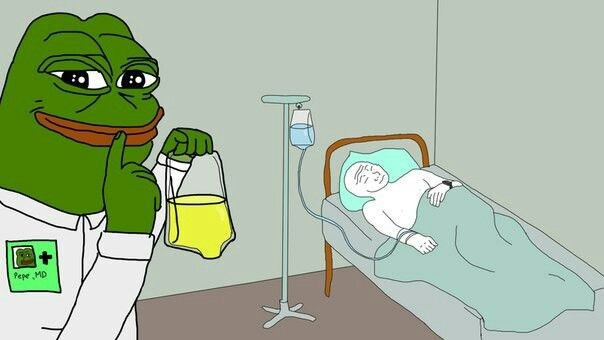 Create meme: Pepe the frog is a doctor, Pepe the frog meme, meme frog 