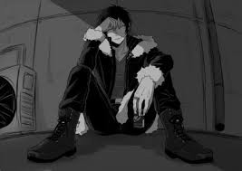 Create meme: the guys from the anime, of izaya orihara art black, of izaya crying art