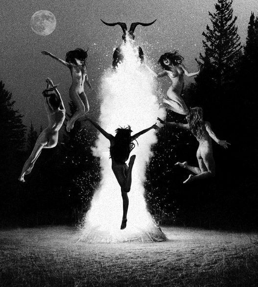 Create meme: walpurgis night witches' sabbath aesthetics, darkness, moon sabbath