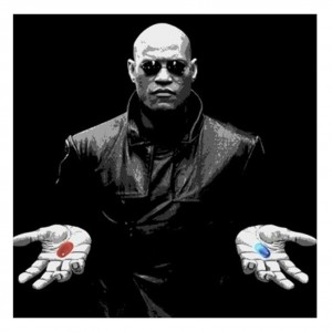 Создать мем: морфеус красная и синяя таблетка, морфеус, морфеус 2 таблетки