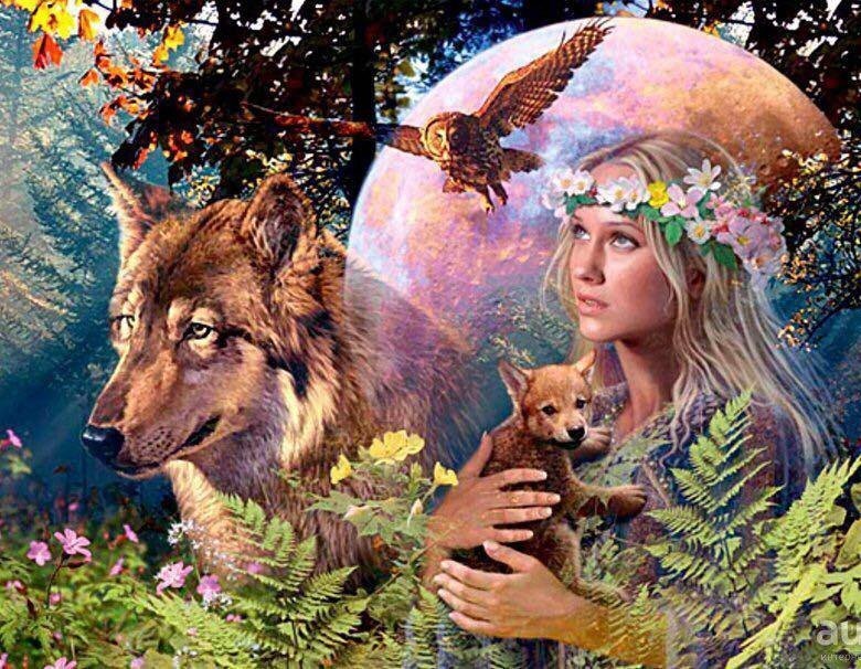 Create meme: Lelya is a Slavic goddess, step puzzle forest friends, the Slavic goddess of love 