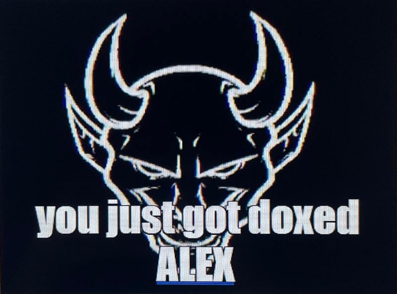 Создать мем: маска демона, логотип doxbin, логотип